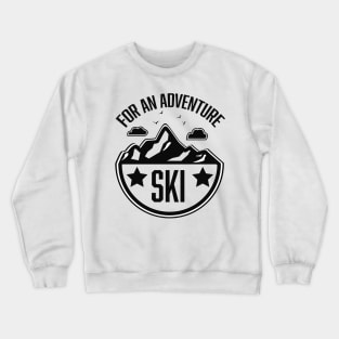 Retro Ski poster logo. Crewneck Sweatshirt